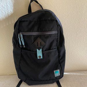 Sporty Alite backpack. Black with teal interior